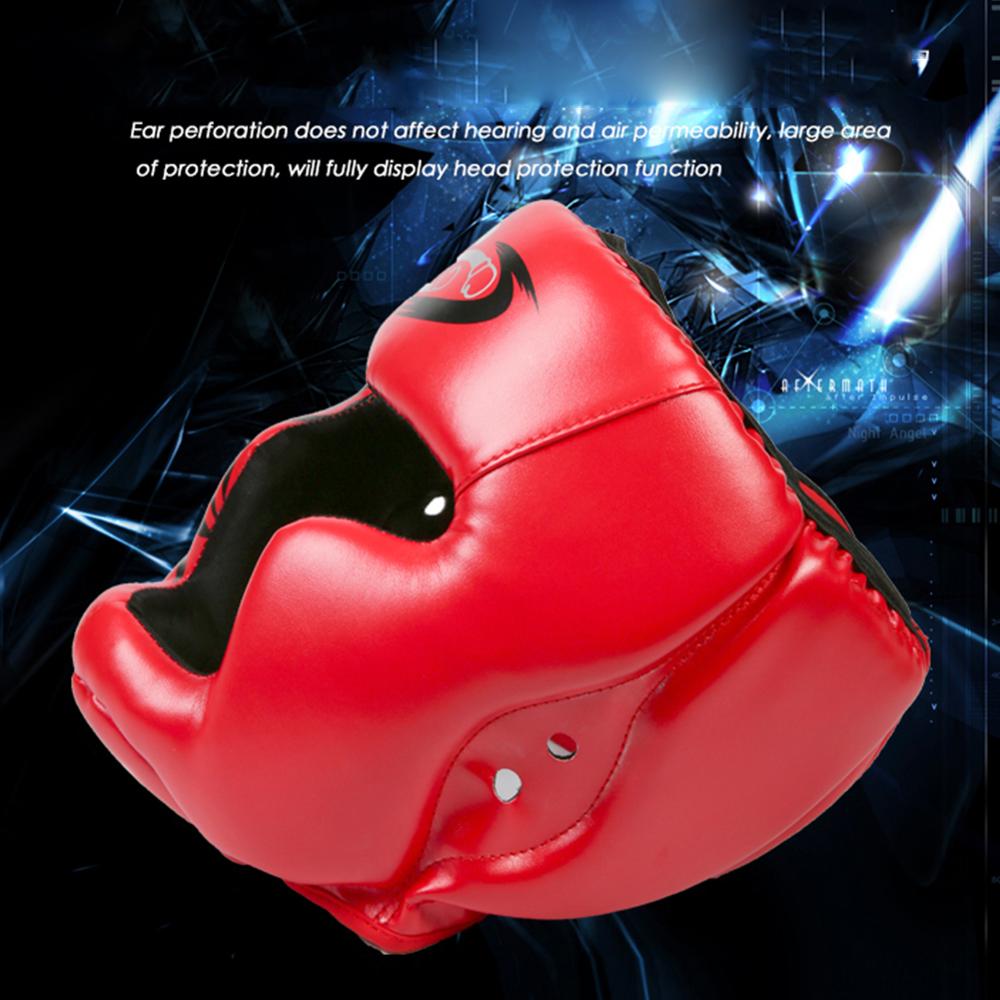 Gratis Grootte Muay Thai Boxing Taekwondo Mma Helm Hoofd Protector Karate Sparring Kickboxing Beschermende Hoofddeksels
