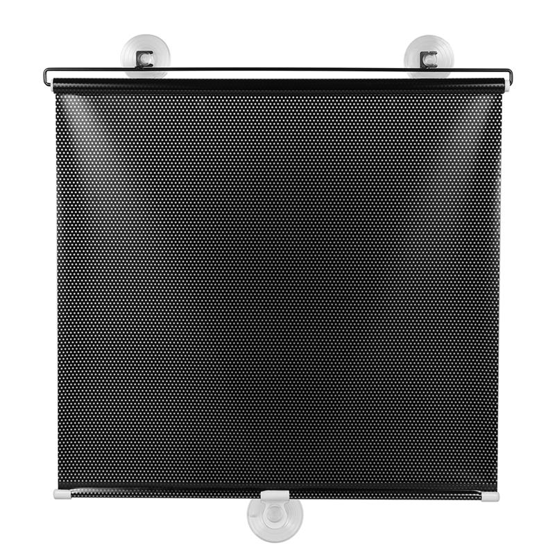 Frit perforeret altan sugekop solskærm mørklægningsgardin midlertidige persienner bærbar gardin til dørvindue: 125 x 50 x 1cm