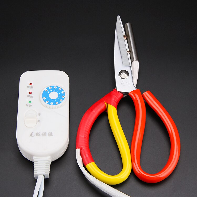 Ciseaux chauffants électriques, coupe-chaleur réglable pour tailleur outils de coupe de tissu