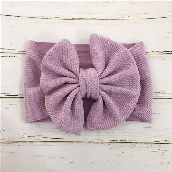 OP VERKOOP Baby Strik Hoofdband Gebreide Katoenen Kinderen Meisjes elastische haarbanden Tulband voor meisje Hoofdbanden Zomer bandeau bebe: Paars