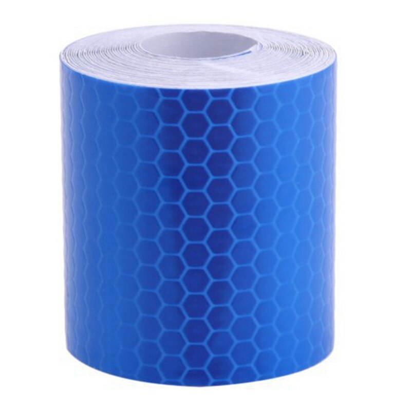 100x5cm Waterproof Warning Tape Strip Stickers Warning Light Reflector Protective Sticker Reflective Film Car Safety Mark: Blue