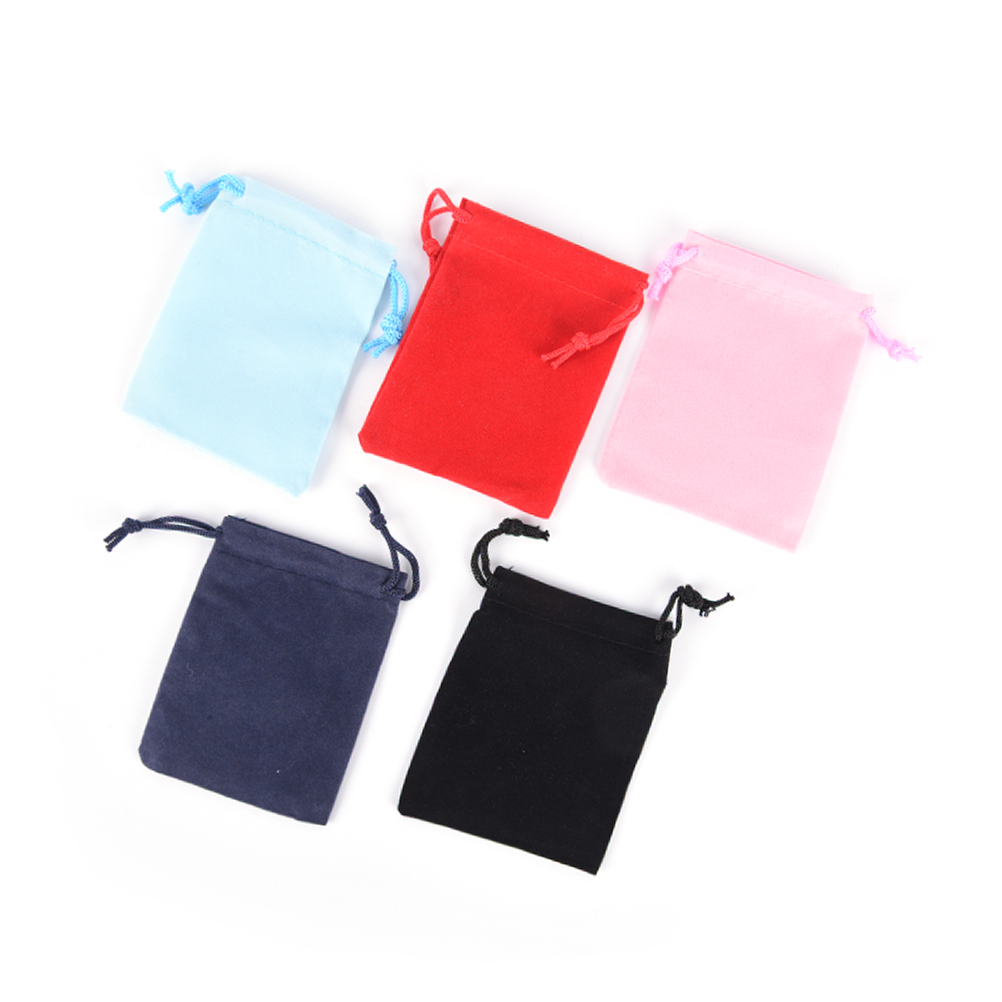 10 Stks/partij 7*9 Cm Fluwelen Bag Koord Pouch Sieraden Verpakking Wedding Bags