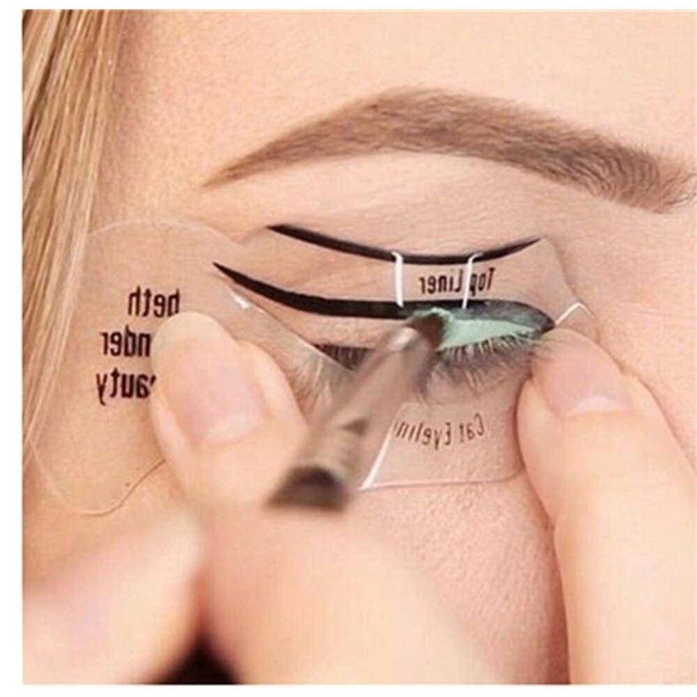 3/6/10Pcs Kat Smokey Eyeliner Stencil Voor Pijl Oogschaduw Gids Make Tool Eenvoudige Tool Set make-Up Accessoires Schoonheid