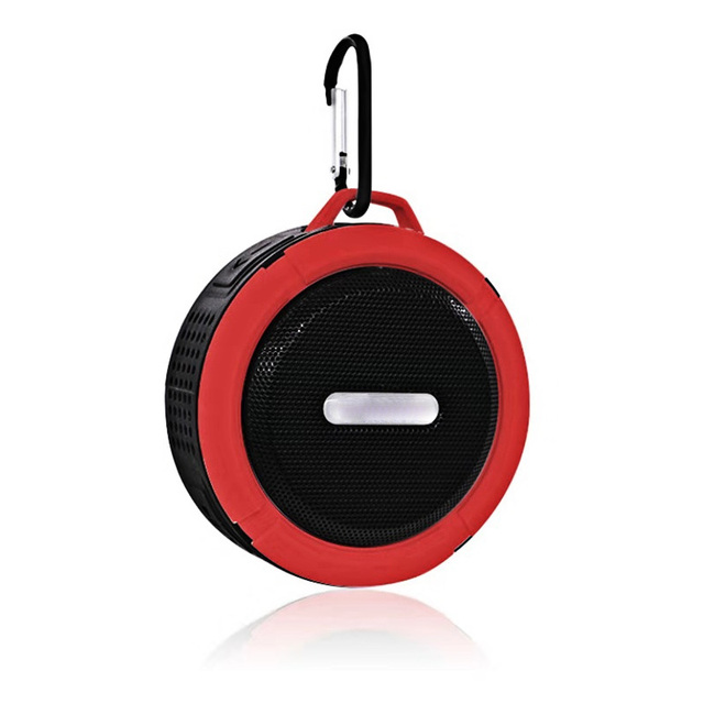 Draagbare Draadloze Bluetooth Speaker Waterdichte Outdoor Douche Badkamer Klankkast Handsfree Luidspreker Soundbar Voor Telefoon Pc: Rood