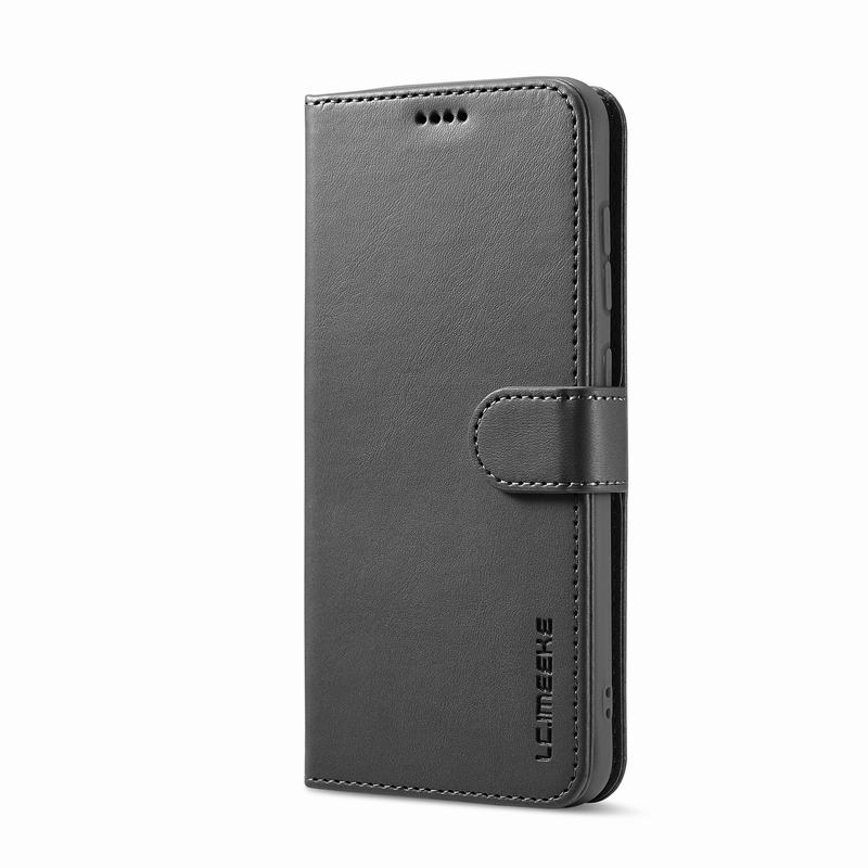 Case Voor Oppo Reno 4Z 5G Cover Flip Wallet Retro Leather Telefoon Gevallen Voor Oppo Reno 4 Z Lite card Slot Stand Zakken Coque: Black