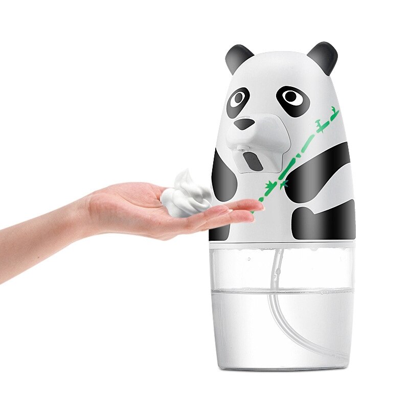 Børn tegneserie panda automatisk håndvask ligent sensor skum sæbedispenser køkken badeværelse forsyninger til børn