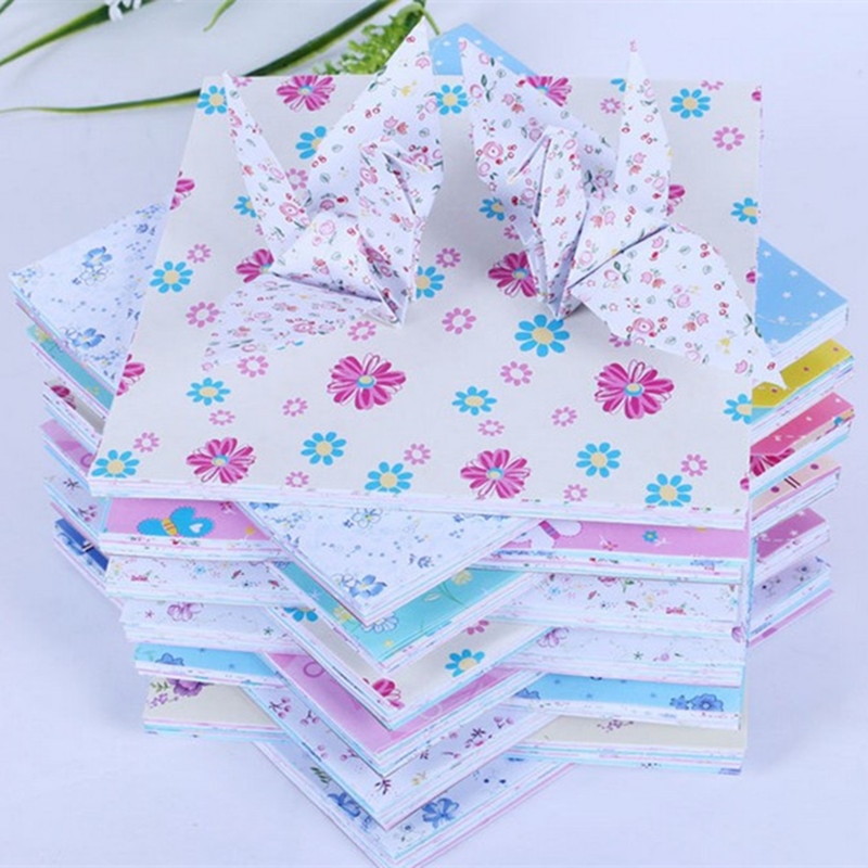 Mooie 70 Stks/partij Goedkope Bloemen Patroon Diy Kids Origami Papier Scrapbooking Decoratie Achtergrond 14.5X14.5 12 Patronen Gemengd