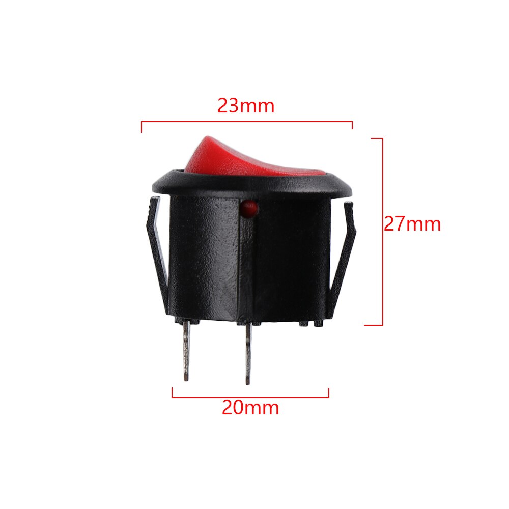 Mode 5 PCS MINI RONDE Toggle Switch Auto Boot Switch Drukknop Rocker Switch ON/OFF Boot Schakelaars 3A/250 V 6A/125 V