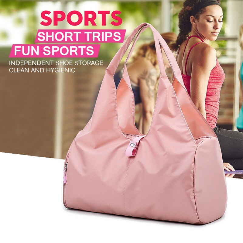 Fitness Sport Bag Portable Gym Yoga Women Travel Shopping Foldable Bags Waterproof Sport Running Camping Bags Covers Accessories