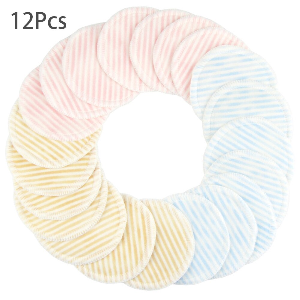 12Pcs Facial Doekjes Reinigen Herbruikbare Wasbare Ronde Zachte Bamboevezel Make-Up Remover Pad Cosmetica Tool Reizen Universele Scrub