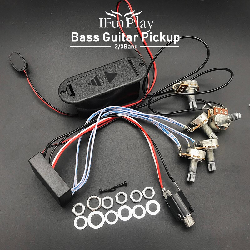 3 Band Eq Equalizer Voorversterker Circuit Active Bass Pickup 5 Bedieningsknoppen Gitaar Pickup Controle Systeem
