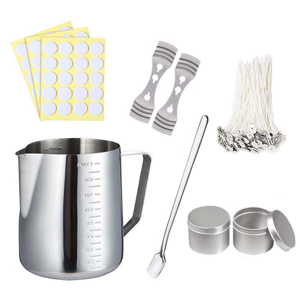 Maison Mèches Autocollant Fixateur Débutants Résistant À La Rouille Bougie Fabrication Kit BRICOLAGE À La Main Portable Parfumée Versant Pot Artisanat Outils: 3