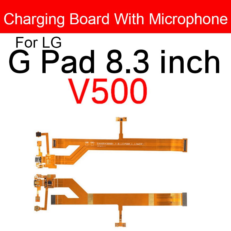 Microfoon & Charger Usb Jack Dock Flex Kabel Voor Lg G Pad 8.3 Inch V500 Poort Opladen Module Usb Connector poort Vervanging