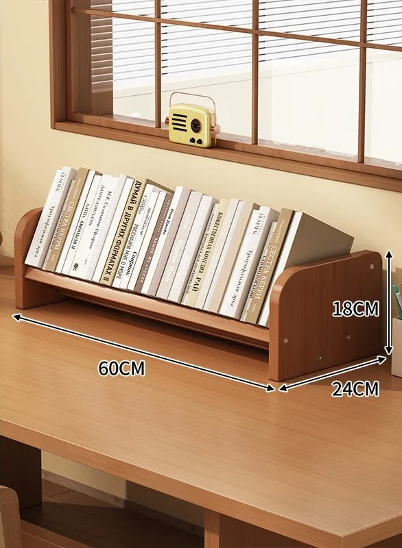 Rack de armazenamento de estante de mesa, mesa de casa de estudante, rack de armazenamento de suporte de livro pequeno, mesa de quarto, estante de livro simples: Azul