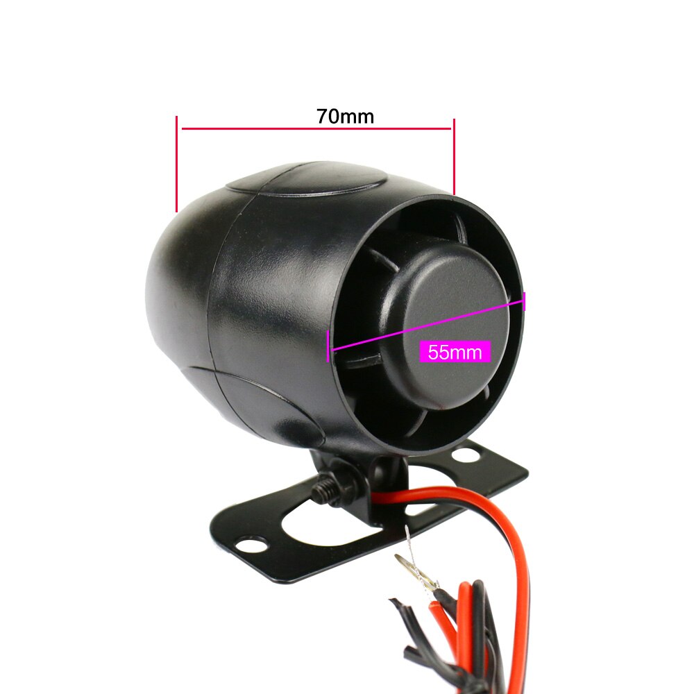 GHXAMP 12V Car Speaker Burglar Alarm Horn With Mounting Bracket 20W 6 Kinds Loud Sound Repair for Car Automobile 1pc