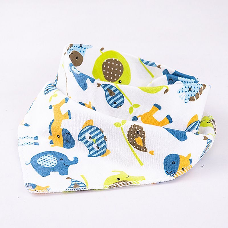 5pcs/lot Mix Colors Boy & Girls Baby Bibs 100% Cotton Girls Bandanas Baby Clothing