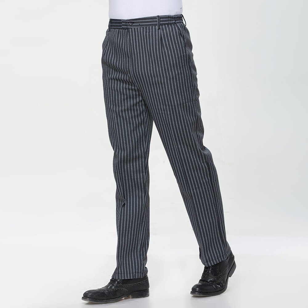 hotel cook waiter pants Cookchef work clothes restaurant Elastic trousers work clothes men zebra pants uniform