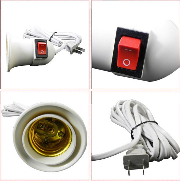 2M/lot Led plant growth fill light with line switch screw lamp head led plant lamp flower vegetable fleshy nursery lamp E11368