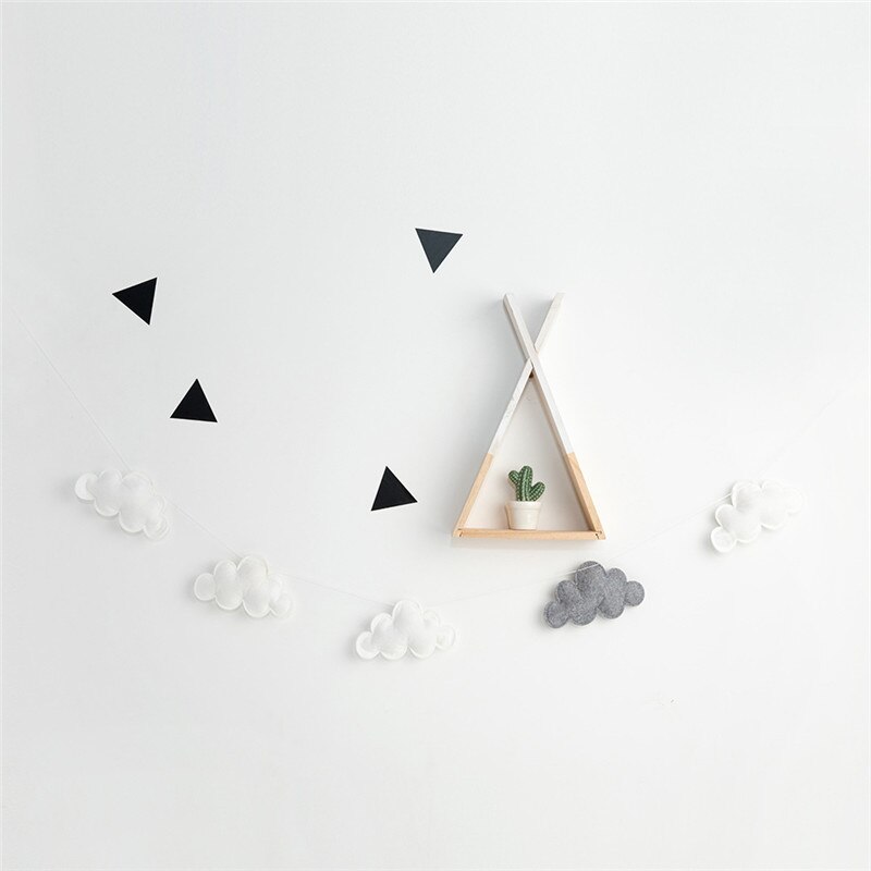eins nordisch Coloful Wolke Dekor Baby Zimmer Dekoration Zauberstab Hängen Bettwäsche Stoßstangen freundlicher Party freundlicher Mädchen Zimmer Dekor