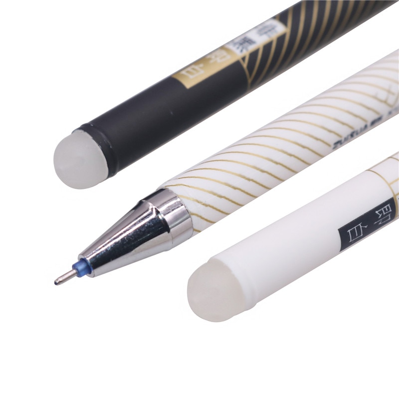 3 Pcs 0.38 Mm Blauwe Vulling Uitwisbare Pen Student Briefpapier Schrijven Gel Pen Kalligrafie Praktijk Schrijven Verdwijning Pen