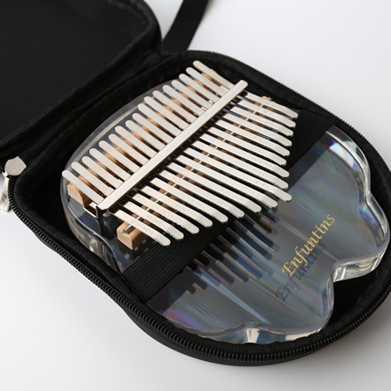 Piano à doigts en cristal arc-en-ciel, 17 touches, Instrument Portable en cristal pour débutant