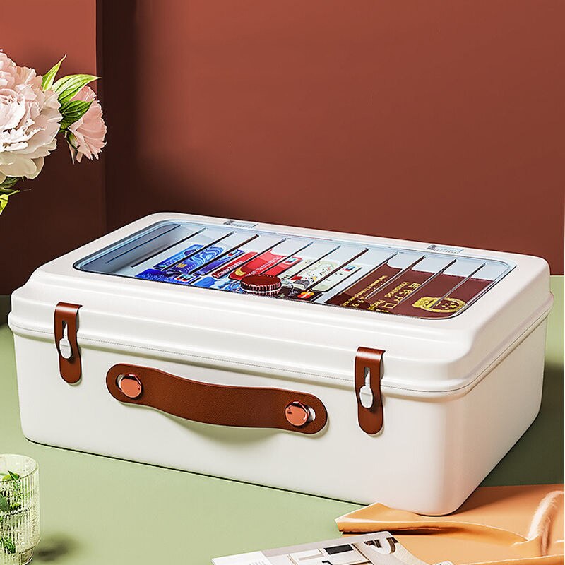 Office File Documents Box Container Bills Folder Multilayer Storage Bag Larger Capacity Briefcase Business Material Organize