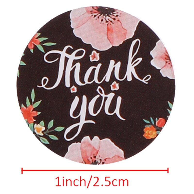 Pegatinas adhesivas con letras "Thank You'', 500 Uds., pegatinas de sellado para su pedido y pegatinas hechas a mano de 1 pulgada