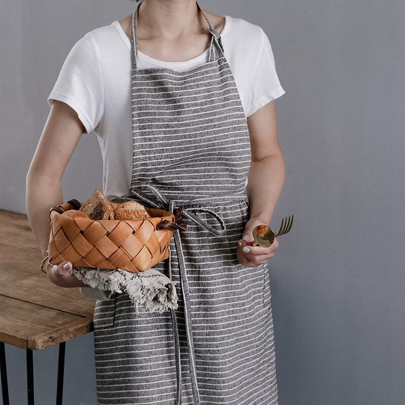 2020 lato kreatywny nowy fartuch kuchenny japońnarty i koreańnarty styl bawełny i lnu plisowana księżniczka bez rękawów cienki fartuch