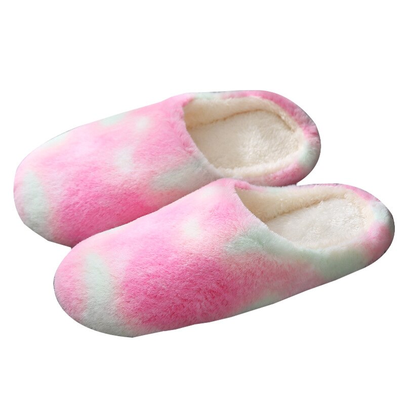Pantoufles de maison antidérapantes à fleur pour femme, claquettes de neige chaudes à enfiler, sandales d'intérieur,