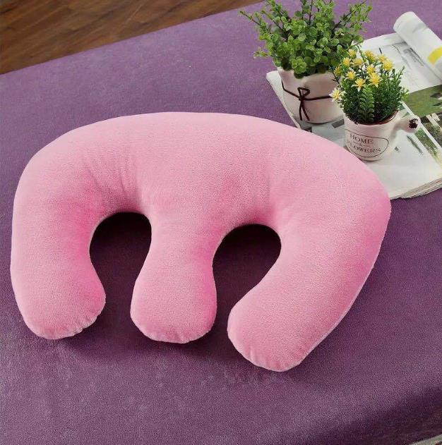 Oreiller de Salon de beauté en forme de U, amovible et lavable, pour le visage et le Massage du corps, F8039