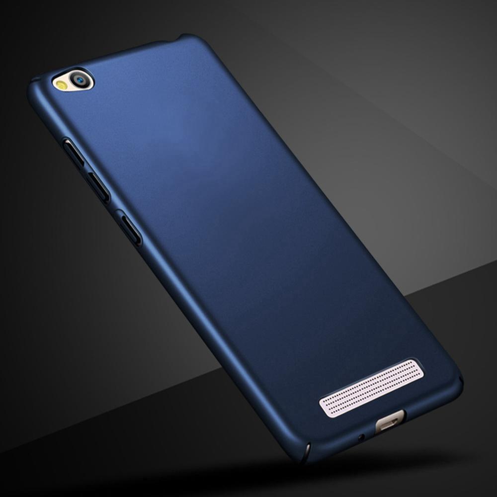 Copertura di caso per Xiaomi Redmi 4A di Lusso glassato scudo Dura del PC di Plastica Sacchetto Del Telefono Custodie per Xiaomi Hongmi Redmi 4A 4 UN 5.0 pollici Capa: reale blu