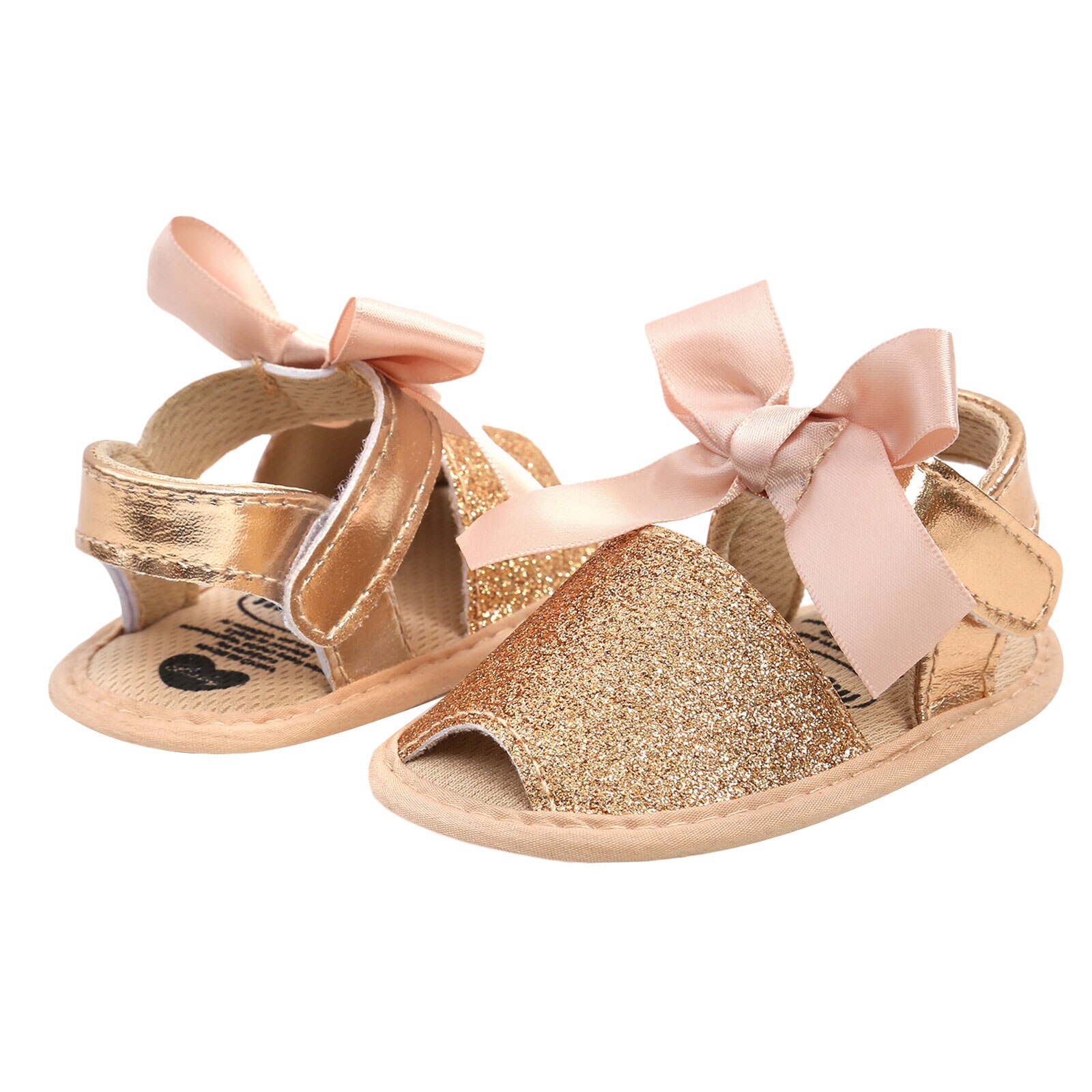 Baby Girl's Sandals Summer Bowknot Decoration Soft Sole Breathable Infant Girl Shoes for Birthday Party Photography 0-18Months