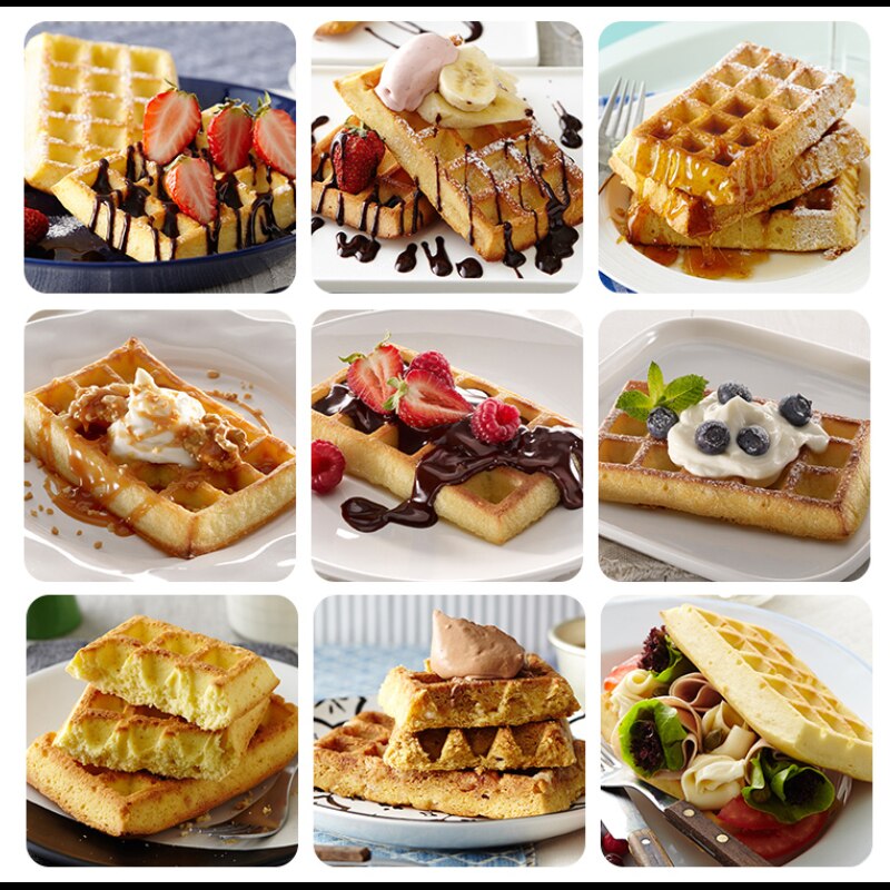 4 Grid Rectangular Waffle Mold Round 5 Grid Silicone Chocolate Block Cake Pan Mold DIY Waffle Making Tool Cake Baking Accessorie