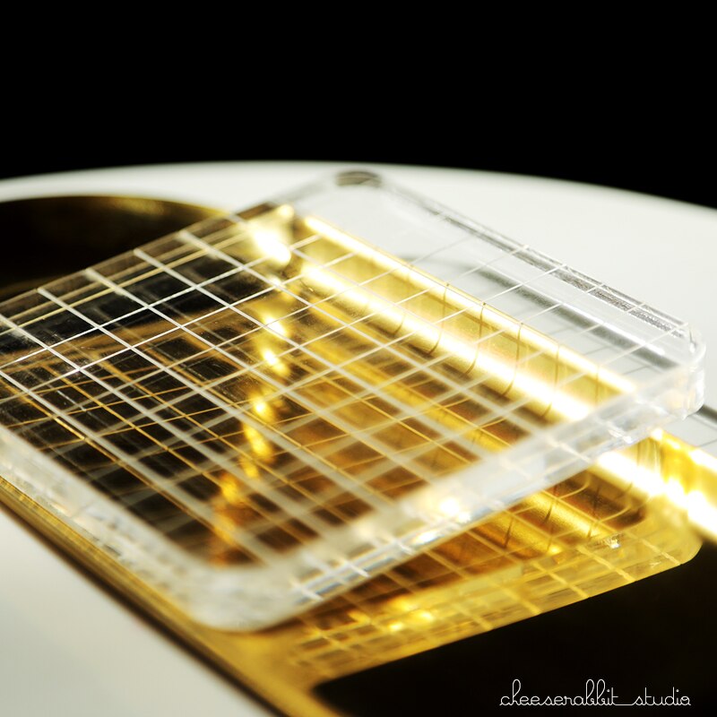 High Transparent Acrylic Color Block Transparent Backboard DIY Scrapbook Album Clear and Transparent Seal Stamping Block: Default Title