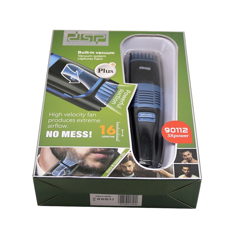 Vacuüm Baard Trimmer Professionele Haar Trimmer Stoppels Trimer Voor Mannen Elektrische Snor Grooming Kit Gezicht Groomer Trim Tool Set