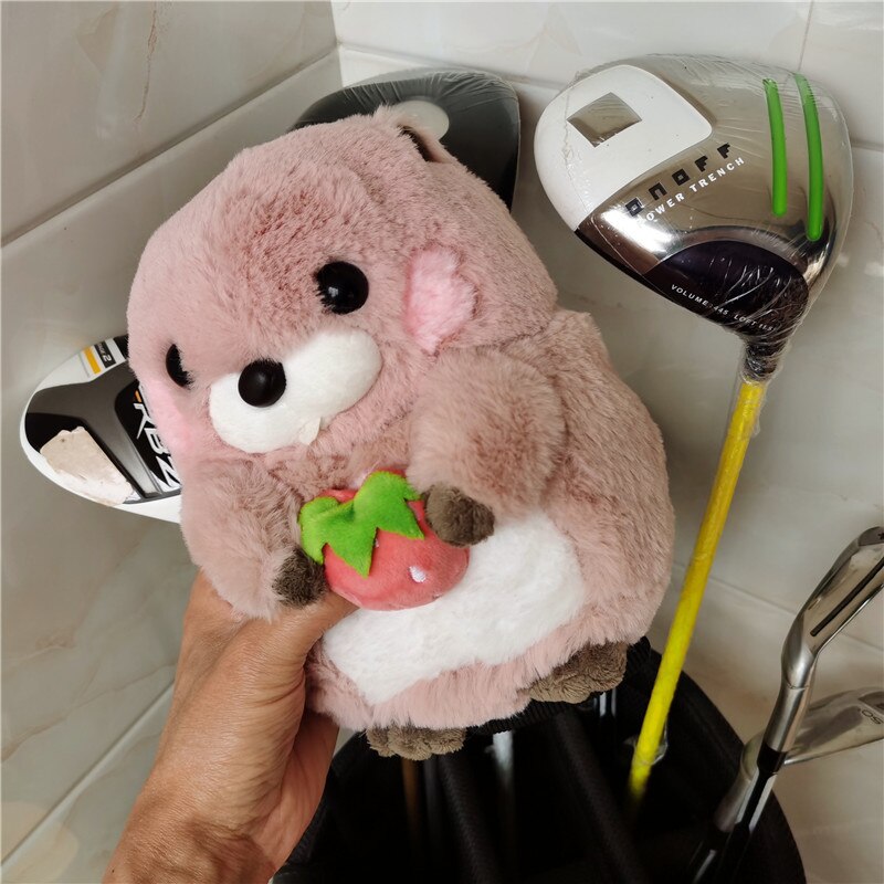 Groundhog Driver Head Cover Plush Golf 460cc Wood Headcover 4 Colors Golf Club Accessory For Man Women