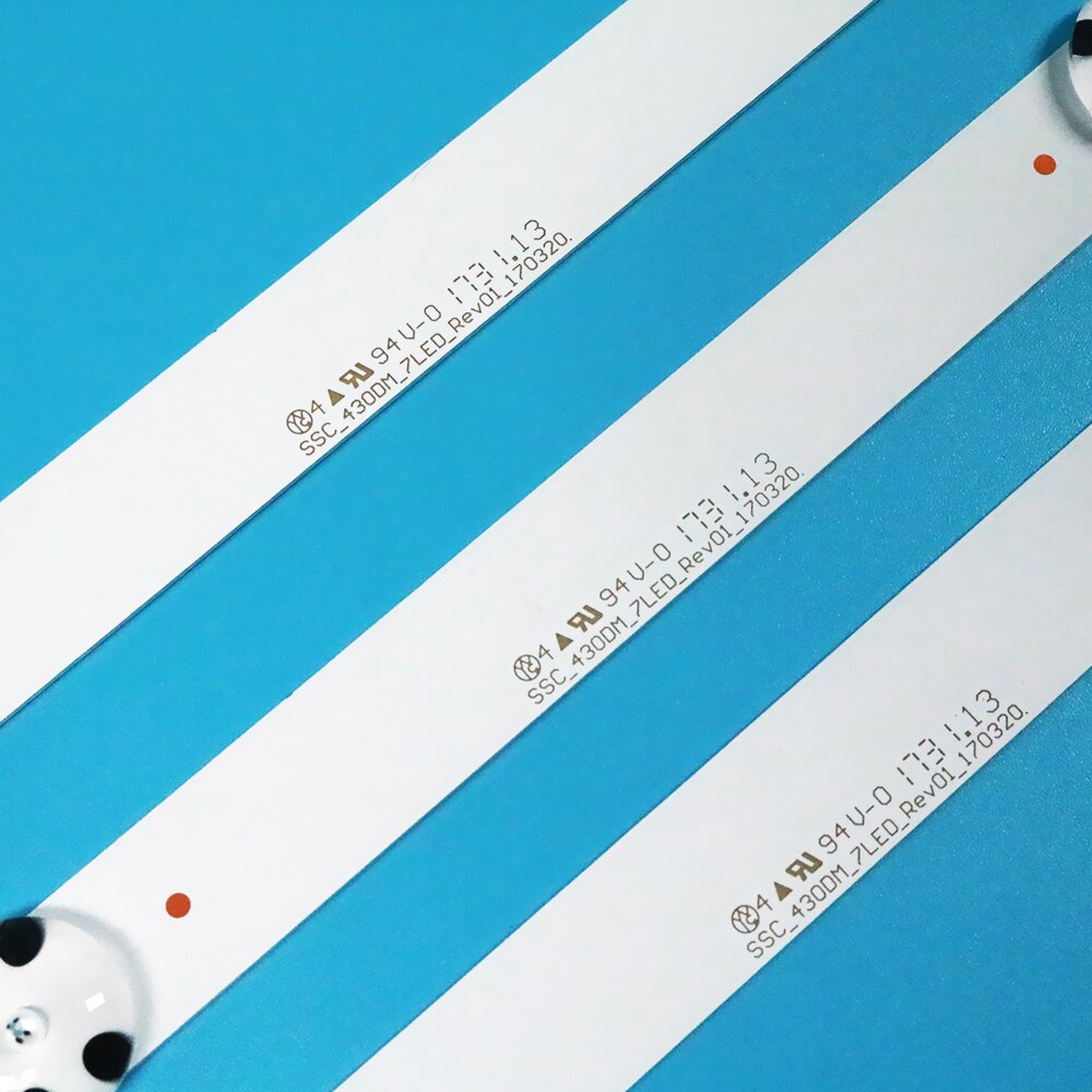 83cm led strip 7 led for  lg 43 uk 6300 plb 43 uh 603v 43 uj 634v 43 lj 61_ fhd_l  lc43490059a lc43490058a innotek 17y 43 inch_a  lc43490074a