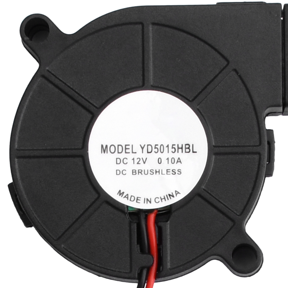 DC 12V radial Turbo gebläse 5CM 5015 Bürstenloser DC Kühler Kühler für 3D-Drucker Luftbe feuchter und Kleingeräte