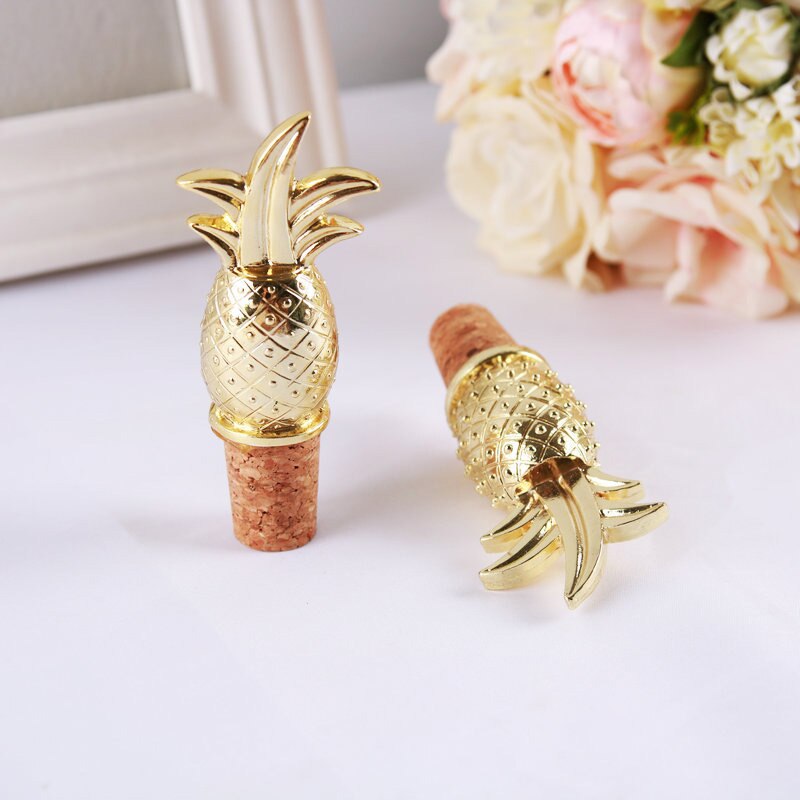 Alloy Pineapple Wine Stopper Wedding Favors And For Guest Wine Cork