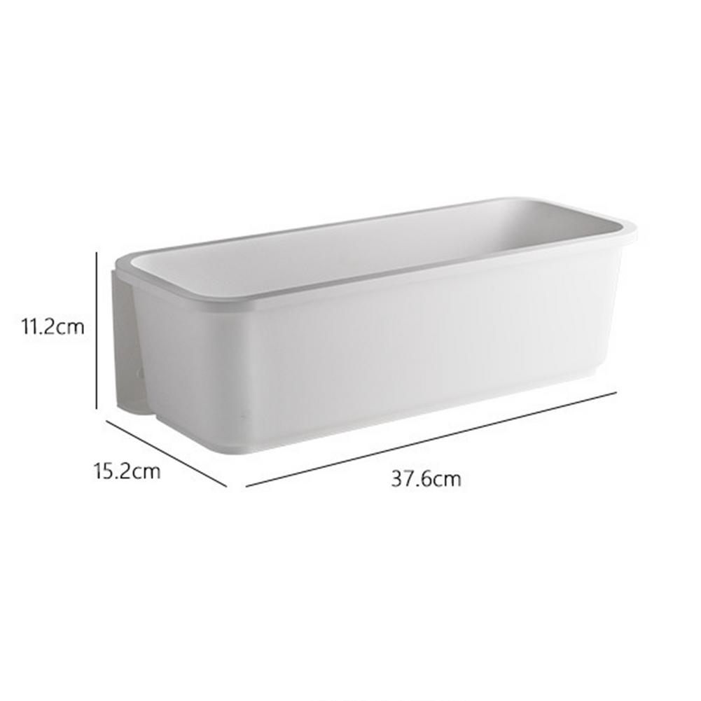 High Capacity Frosted Cabinet Storage Box Wall-mounted Container No Need Perforate For Kitchen Cabinet Bathroom