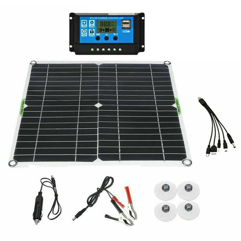 200 W Solar Panel Kit 12 V Battery Charger with 100 A Controller Caravan Boat