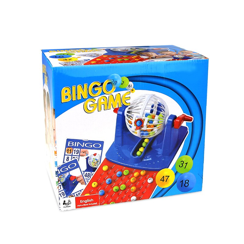 Bingo Spel Lucky Nummer Loterij Machine Kit Speelgoed Loterij Speelgoed Spel Party Game Entertainment Board Family Fun Speelgoed Voor Kids: with original box