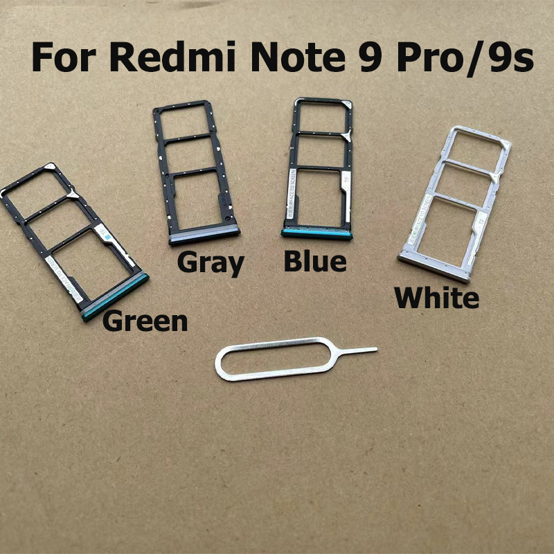 Reemplazo para Xiaomi Redmi Note 9 Pro 9S bandeja de tarjeta Sim soporte de ranura adaptador conector repuestos