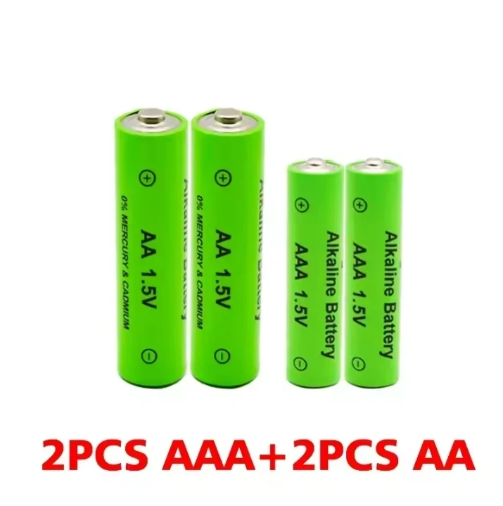 Aa- og aaa-batterier, 1.5v oppladbare batterier, 3000 mah alkalisk batteri for fjernkontrollmus, datamaskiner, lekeklokker: Lilla