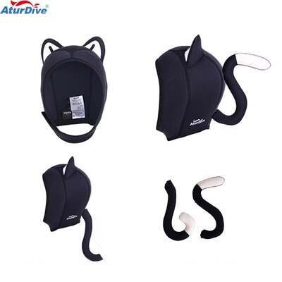 AturDive 3mm Warm Neoprene Scuba Diving Hood Divers Cap Helmet Cat: hood 8