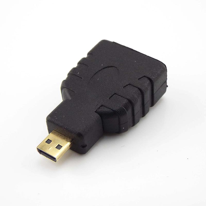 Conversor mini hdmi macho para fêmea, adaptador de micro cabo de extensão compatível com hdtv 1080p hd tv, filmadora
