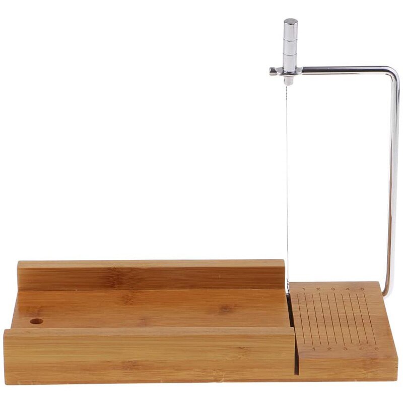 Cortador de jabón de madera y acero inoxidable de 2 Uds., herramientas de corte artesanales con cortador de alambre para Navidad DIY