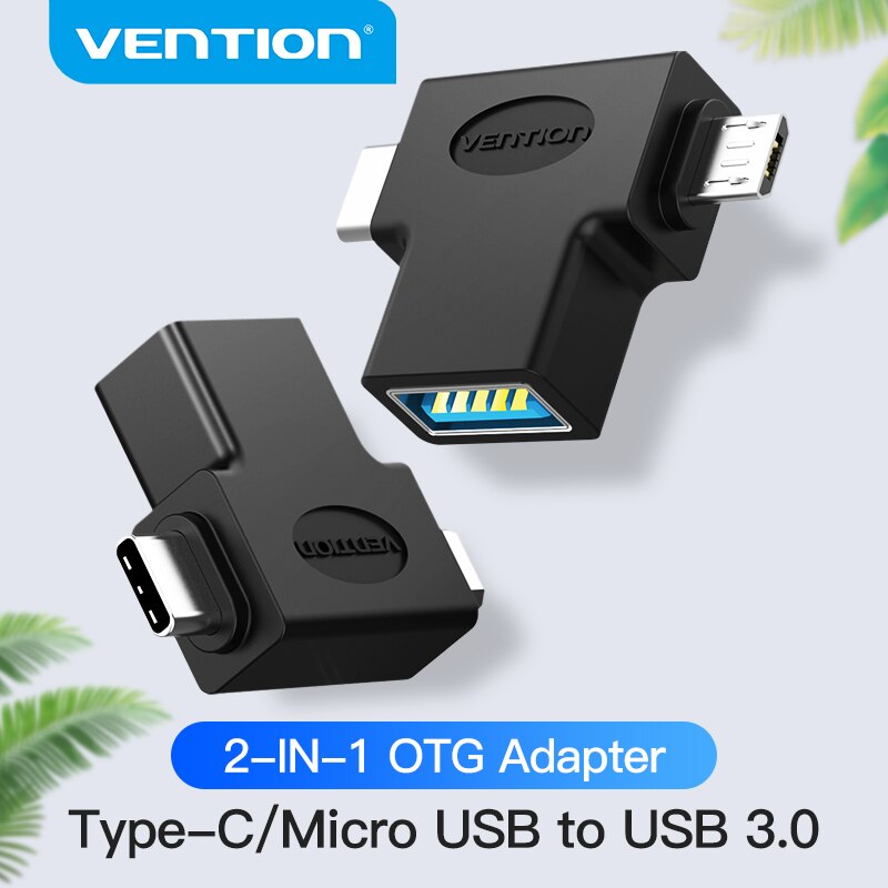 Ventie Type C Usb Adapter Usb 3.0 Otg Adapter Kabel 2 In 1 Micro Usb Otg Converter Voor Xiaomi Een plus Nexus 6P