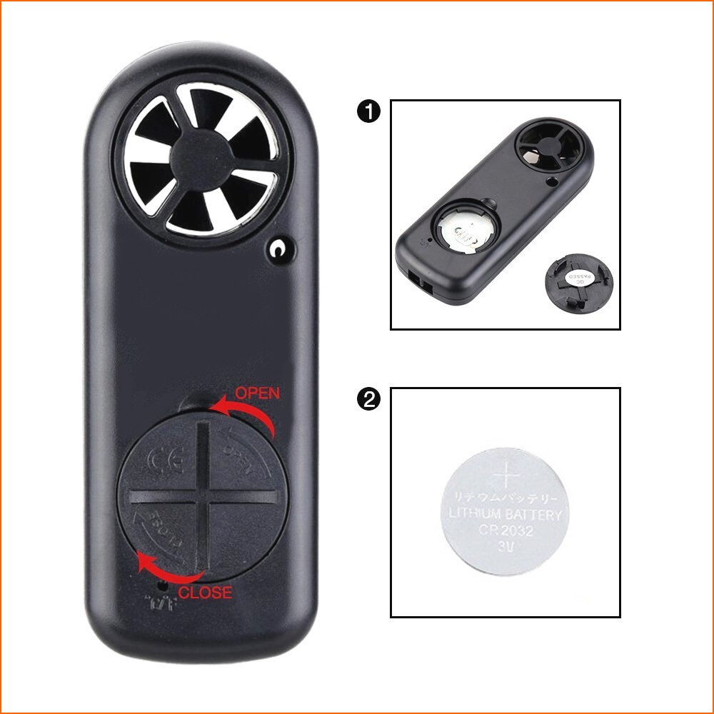 RZ Velocità Strumenti di Misura Anemometro Lcd Digitale di Velocità del Vento metro Sensore Portatile 0-30m/s GM816 Anemometro di Velocità del Vento Metro