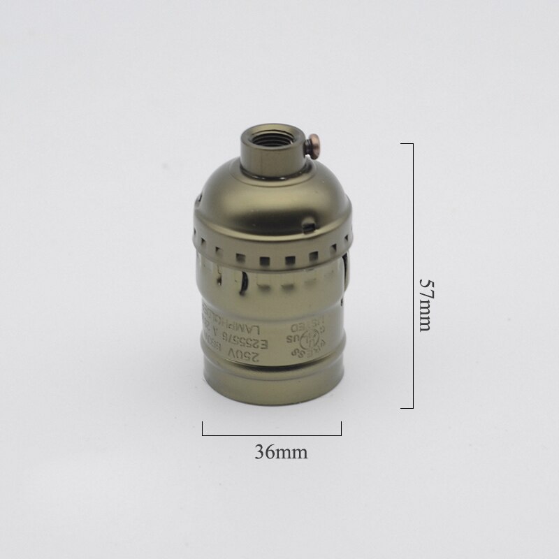 Vintage lampe sokkel montering  e27 fatninger base diy led lampe holder belysning tilbehør til lysekroner pære fatning: Retro
